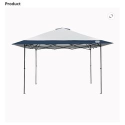 E-Z UP 13x13 One-Up Instant Canopy Tent with Adjustable Height and Roller Bag