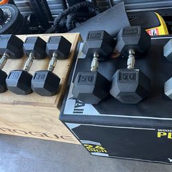 Rogue Fitness Dumbbells 20/30/40/50lbs Weights
