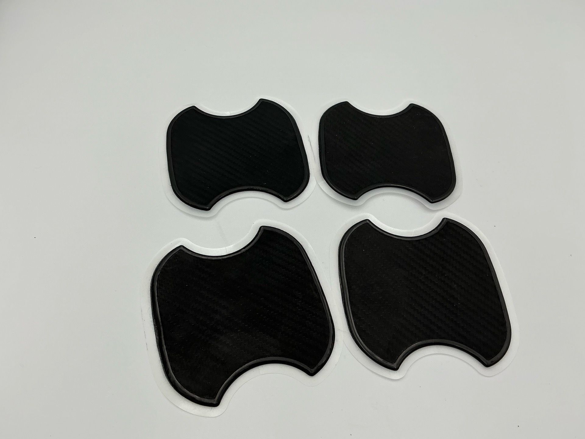 4 PCS Car Door Black Handle Cup Stickers