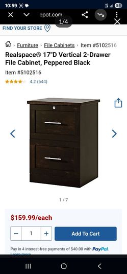 Vertical 2-Drawer File Cabinet