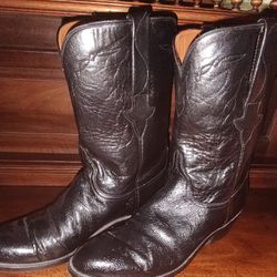 Men's 11.5D Lucchese Classic Smooth Ostrich Ropers
