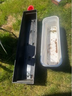 2 long planters for flowers