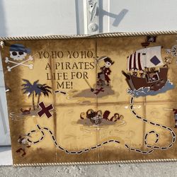 Pirate Room Decor Rug Lamp Wall Art