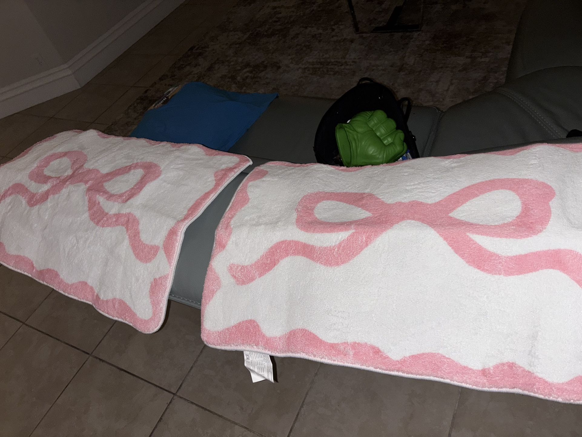 Pink Bow Area, Rugs & Fashion Wall Decor