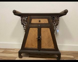 vintage Asian-inspired accent console