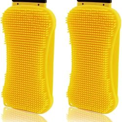 4PCS Silicone Sponge Multi - Purpose 3 in 1 Household Dish Scrubber Dish Brush