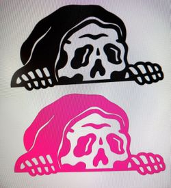 skull car decal