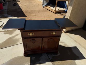Vintage Drexel Solid Wood Drop-Leaf Buffet / Server Cabinet. SEND OFFERS!! NOT FREE !!!