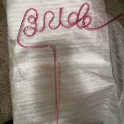Bachelorette, Bridesmaid, Bride wedding Krazy Straw  