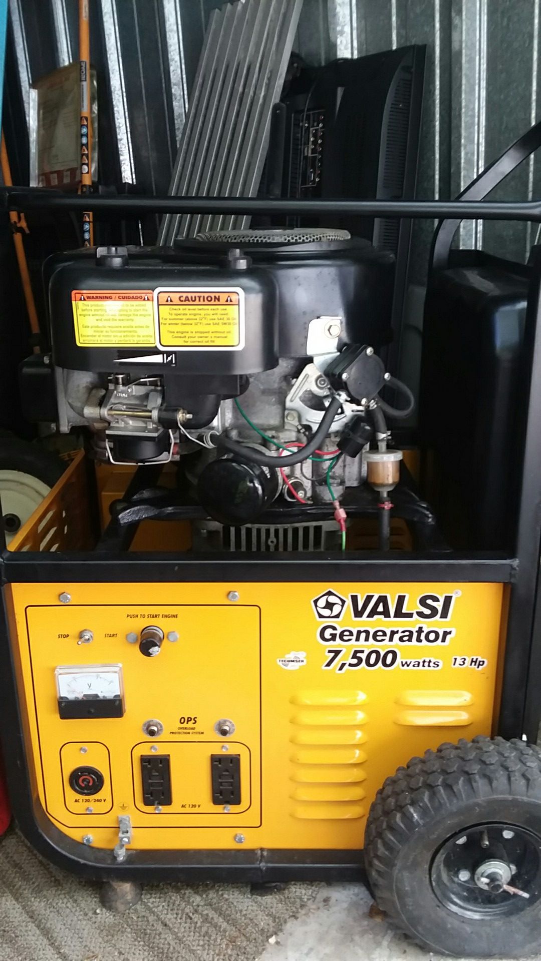 VALSI 7500 watt generator