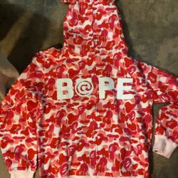 Brand New DS Bape x Be@rbrick Pink Hoodie *Rare* Sz XL (Fits like a large)