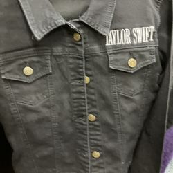 Taylor Swift Black Jean Jacket M