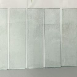 5 Textured Glass Medicine Cabinet Shelves