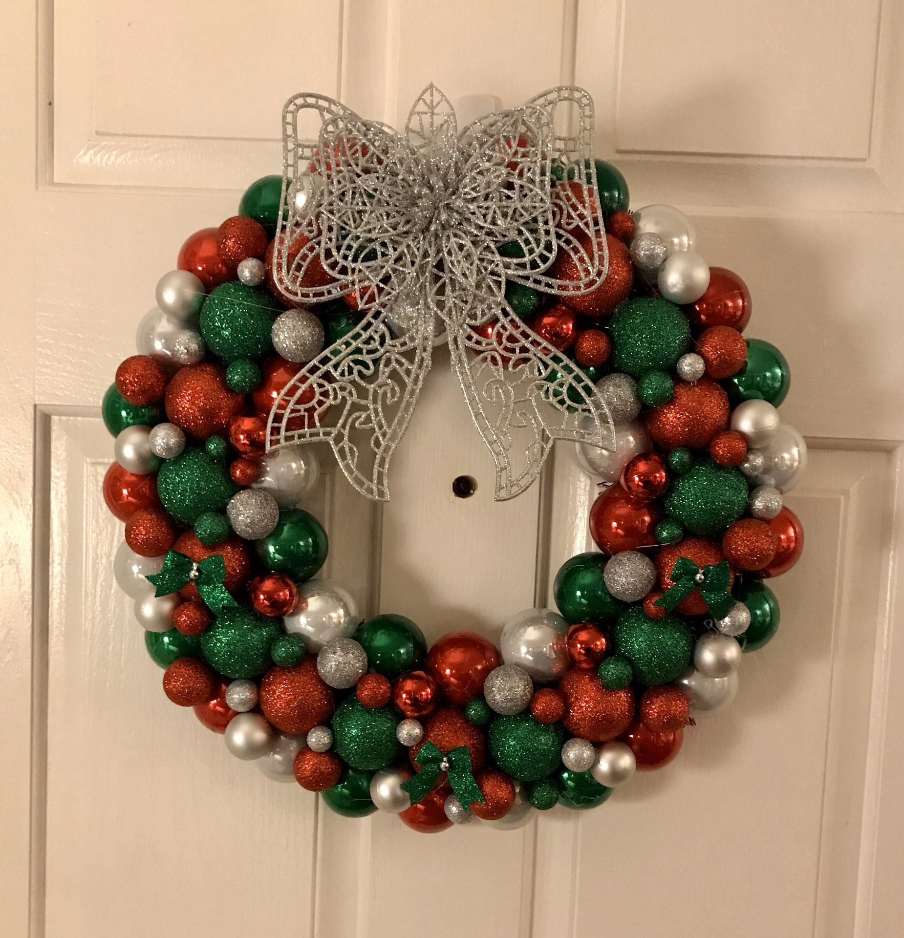 Handmade Christmas Ornament Wreaths