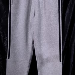 Adidas Youth boys fleece Jogger, Size XL(18-20), Grey Cotton/Poly Blend