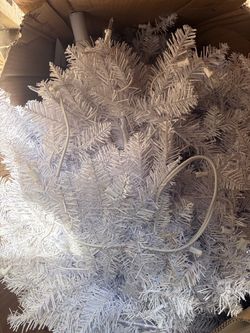White Christmas tree