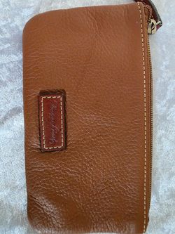 Genuine Leather Zip-Around Wallet – Brown