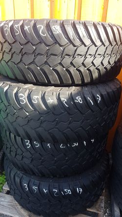 35x1250x17 all 4 tires exellent condition