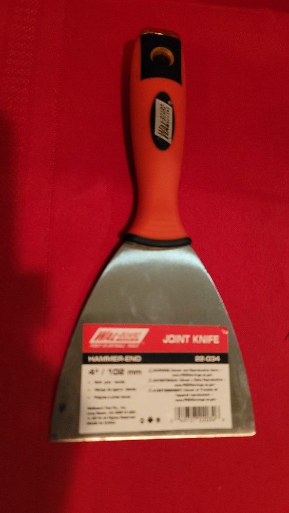 Wal-Board Tools 4-inch Hammer-End Joint Knife, model number 22-034.