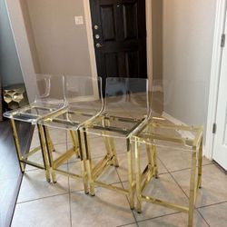 Counter Stool with Metal Frame