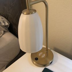 2 Beautiful Induction Charge Bedside Lamps