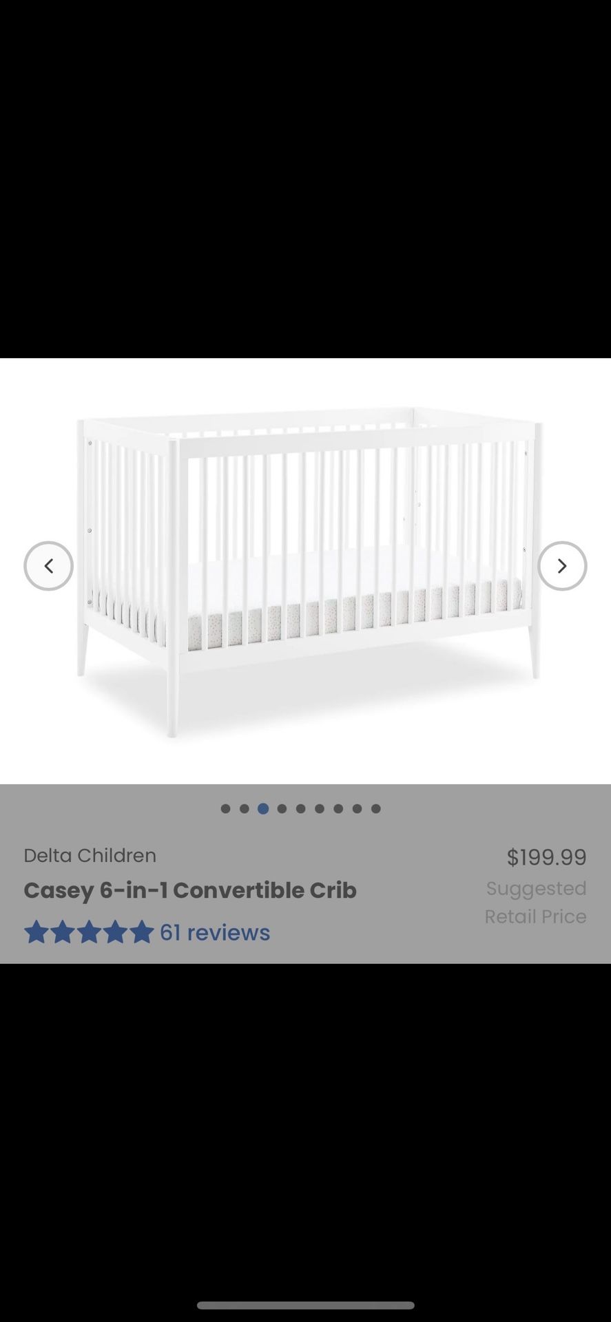 Casey 6in1 Convertible Crib