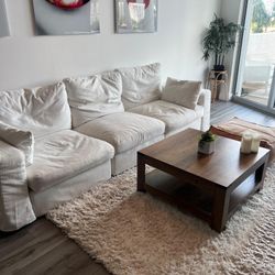 White Fabric Sofa