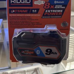 RIDGID 9AMP Octane battery- New
