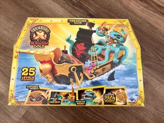 Brand New Treasure X Sunken Gold Treasure Ship Play Set