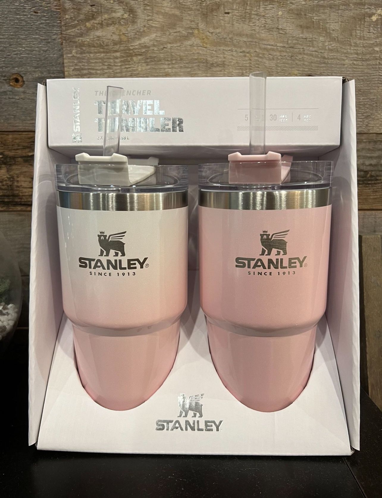 Stanley 2 Pack 20 oz Stainless Steel Tumbler Parfait Ombré Parfait Pearlescent