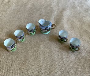 noritake Chikahamachi hand painted made in japan Tea Set 6 pcs as Listed