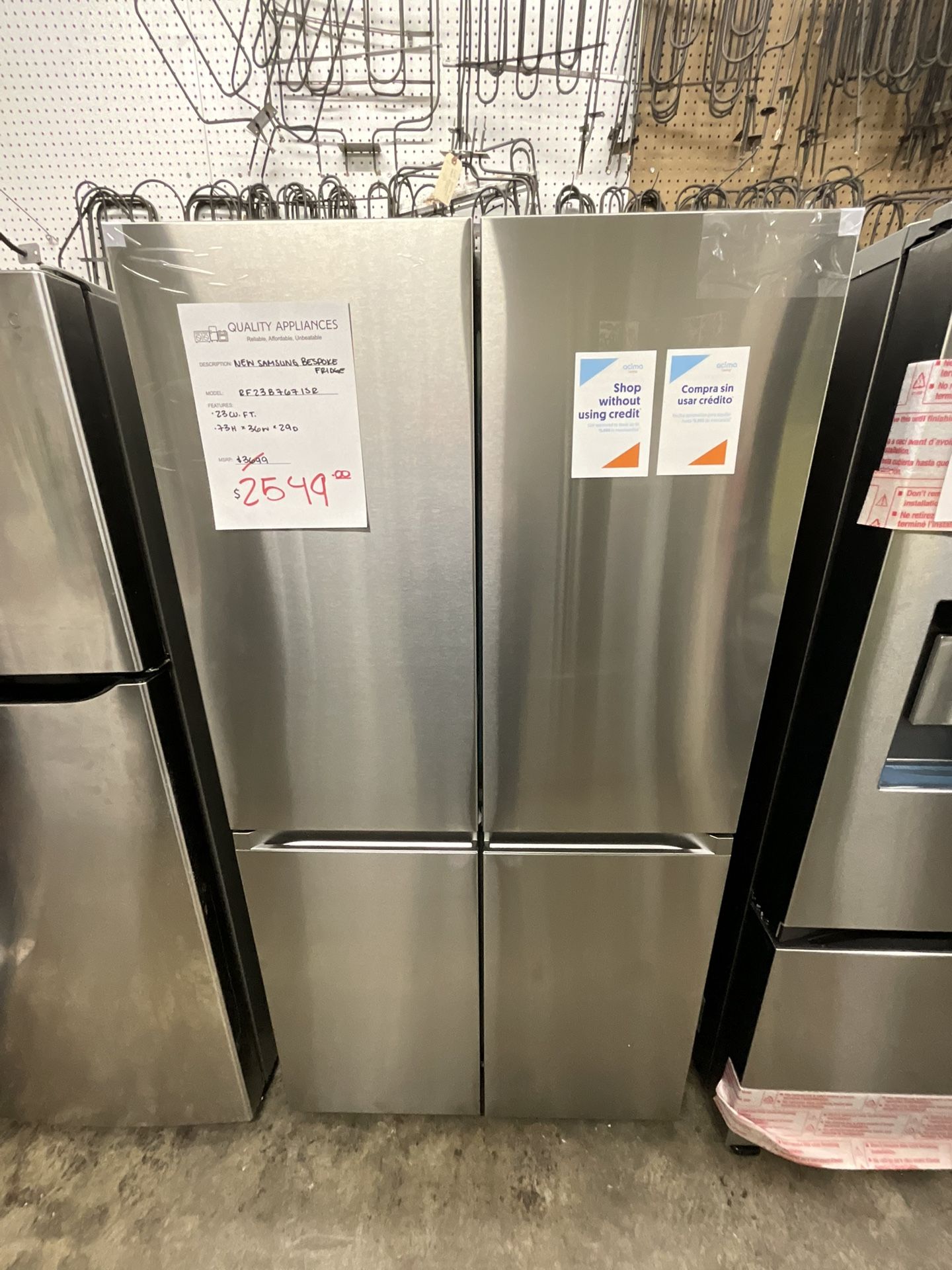 NEW SAMSUNG BESPOKE FRIDGE