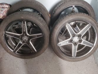 Rucci 5-Spoke Wheels with Tires Set of 4
