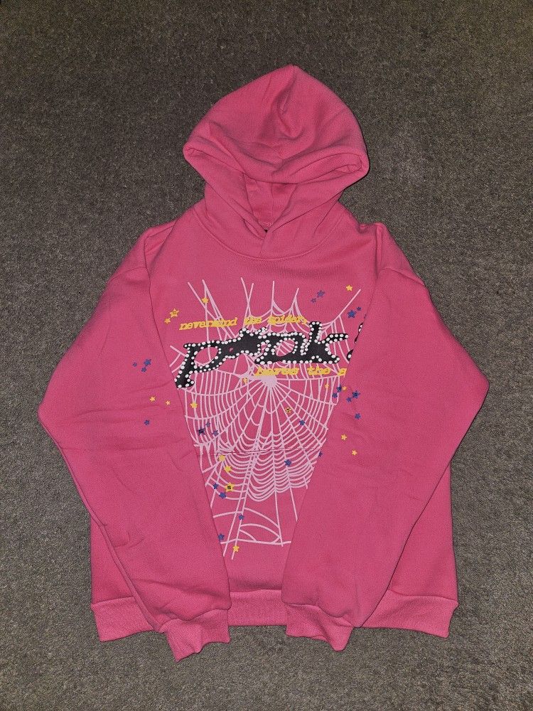*BRAND NEW* Sp5der Hoodie P*unk Pink