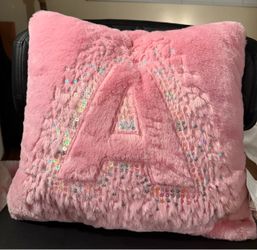 Pink Justice “A” pillow