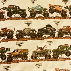 Monster Jam Twin Sheet Set W 2 Extra Pillow Cases