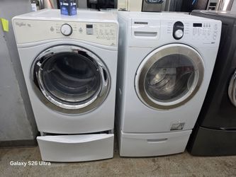 Samsung Front Load Washer with Pedestal set for $329