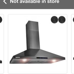 36in  Black Stainless Steel  RANGE HOOD 