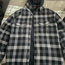 Supreme Flannel Hoodie 