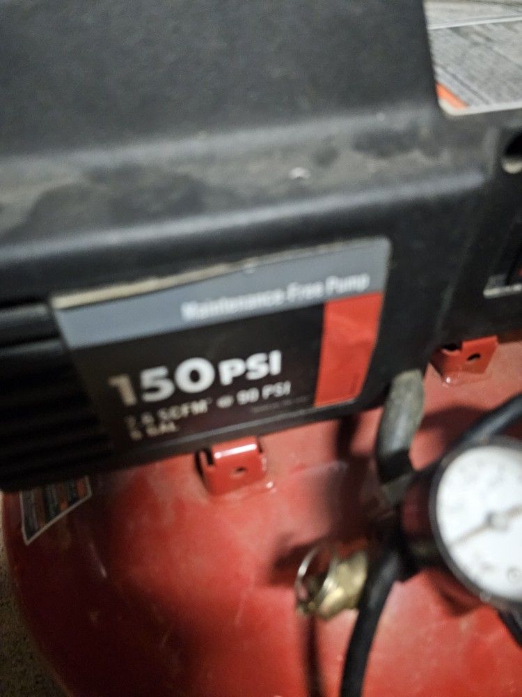 Porter cable air compressor one fifty p s a