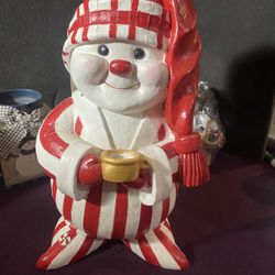 Charming 11”  Snowman ⛄️ 🕯️Candleholder 