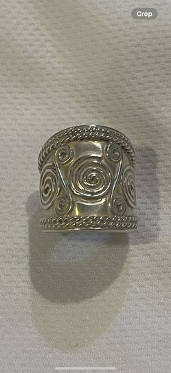 Sterling Silver Wide Ring 