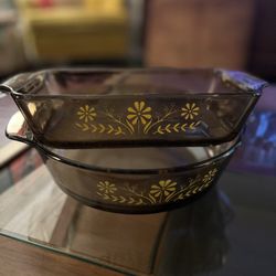 1970s Vintage Glasbake Bakeware