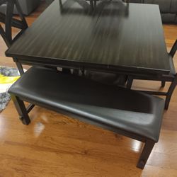 *Weekend Special!!!*---Stellar Kelly Dining Table Sets W/4 Chairs And Bench---Now $599!!!---Delivery And Financing😎