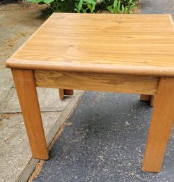 Square end table
