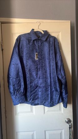 XXL DiBanGu blue button-up long sleeve NEW!