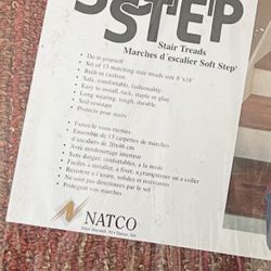 Natco Soft Step Cushion Carpet Stair Treads 8x18" Set 13