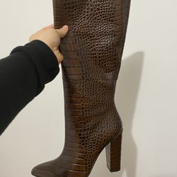 Brown Leather Boots ALDO