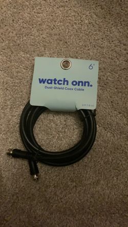 Watch Onn 6ft Dual-Shield Coax Cable