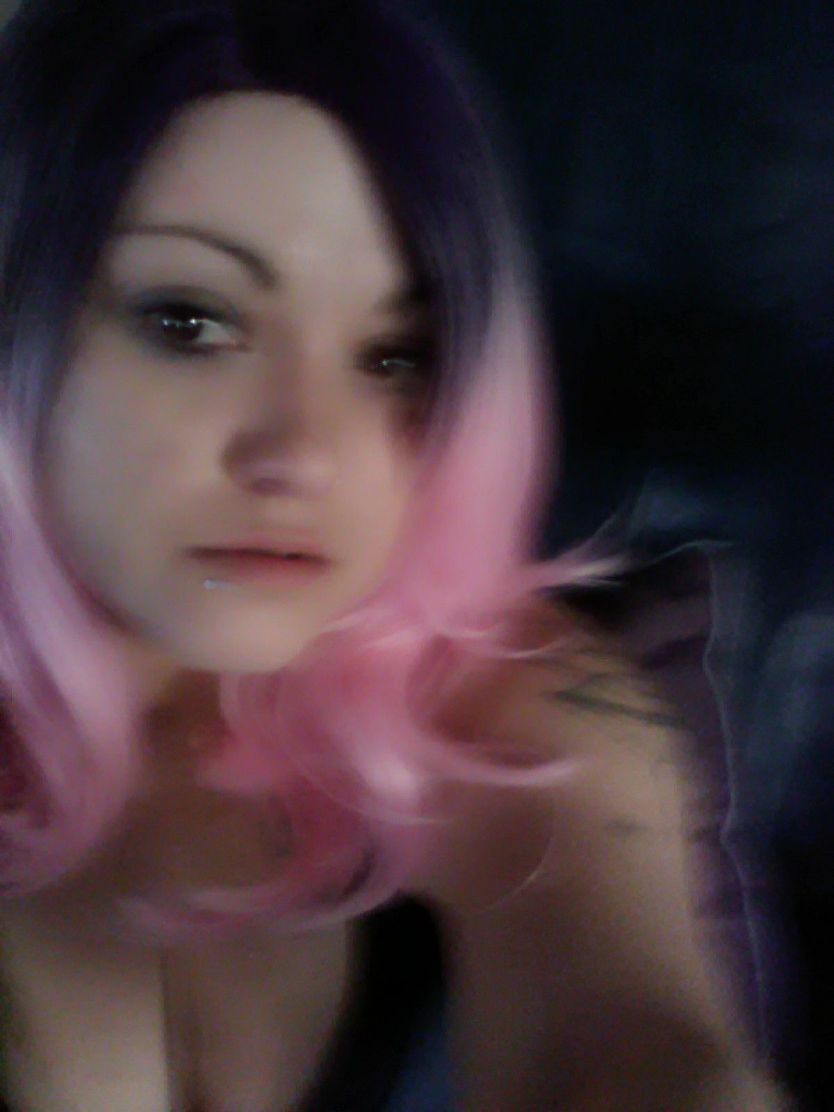 Wig pink/black only worn once